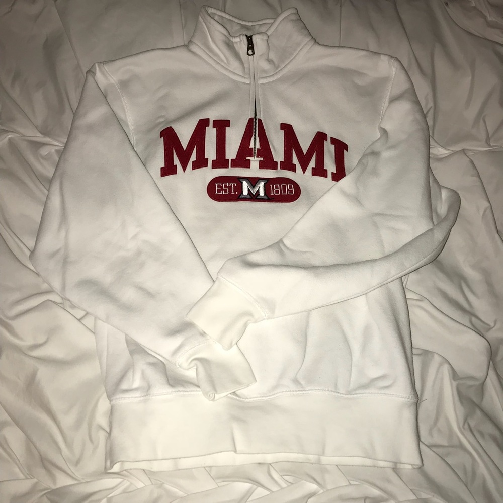 🚫‼️SOLD‼️🚫 Small Jansport Miami of Ohio Half-Zip